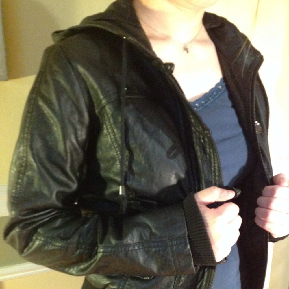 Faux Leather Jacket